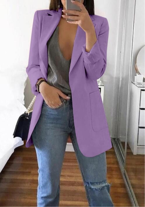 Lapel Slim Cardigan Temperament Blazer - Image 8