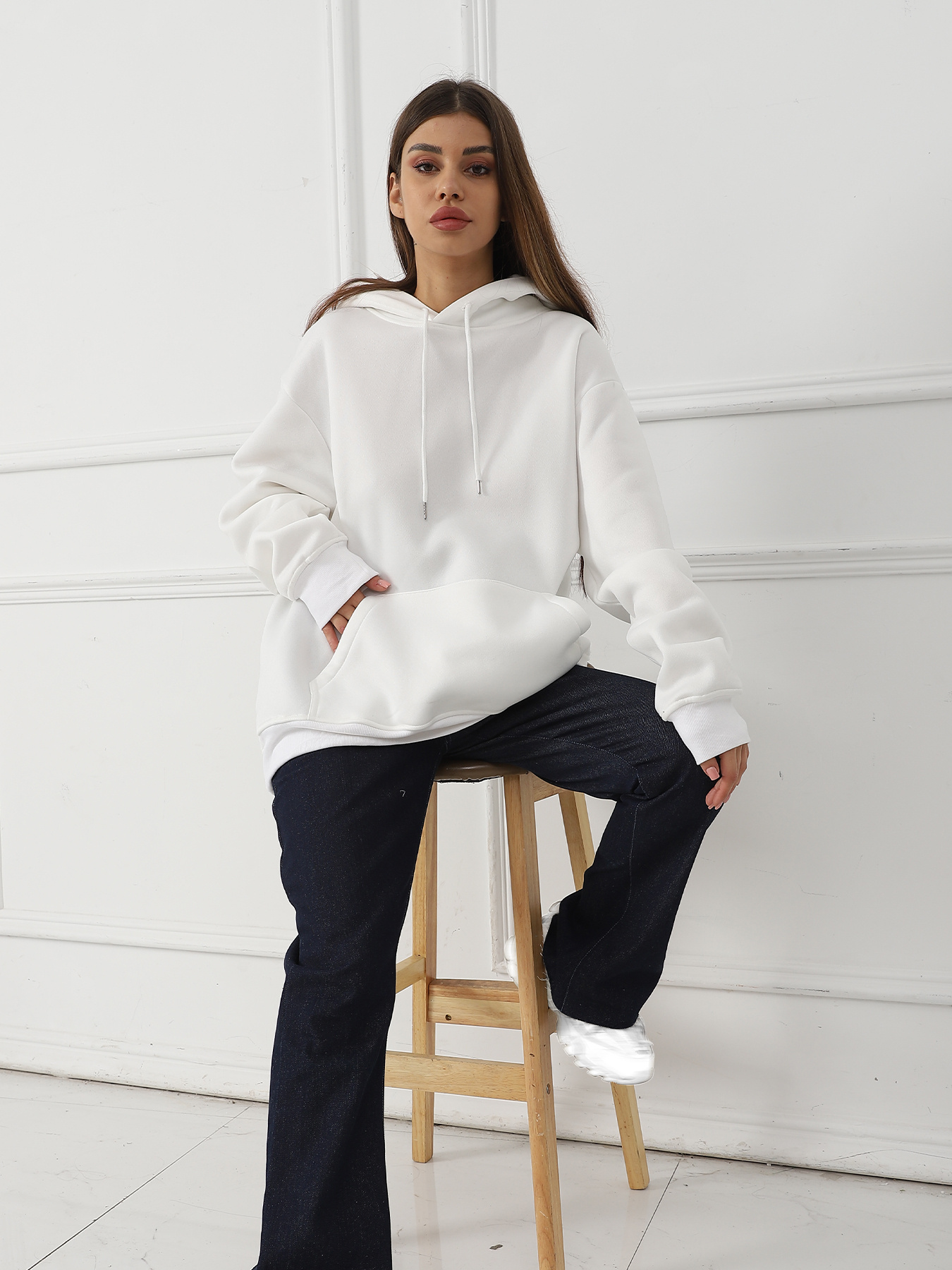 Women's Fashionable Casual Printed Long Sleeved Sweatshirt - Image 5