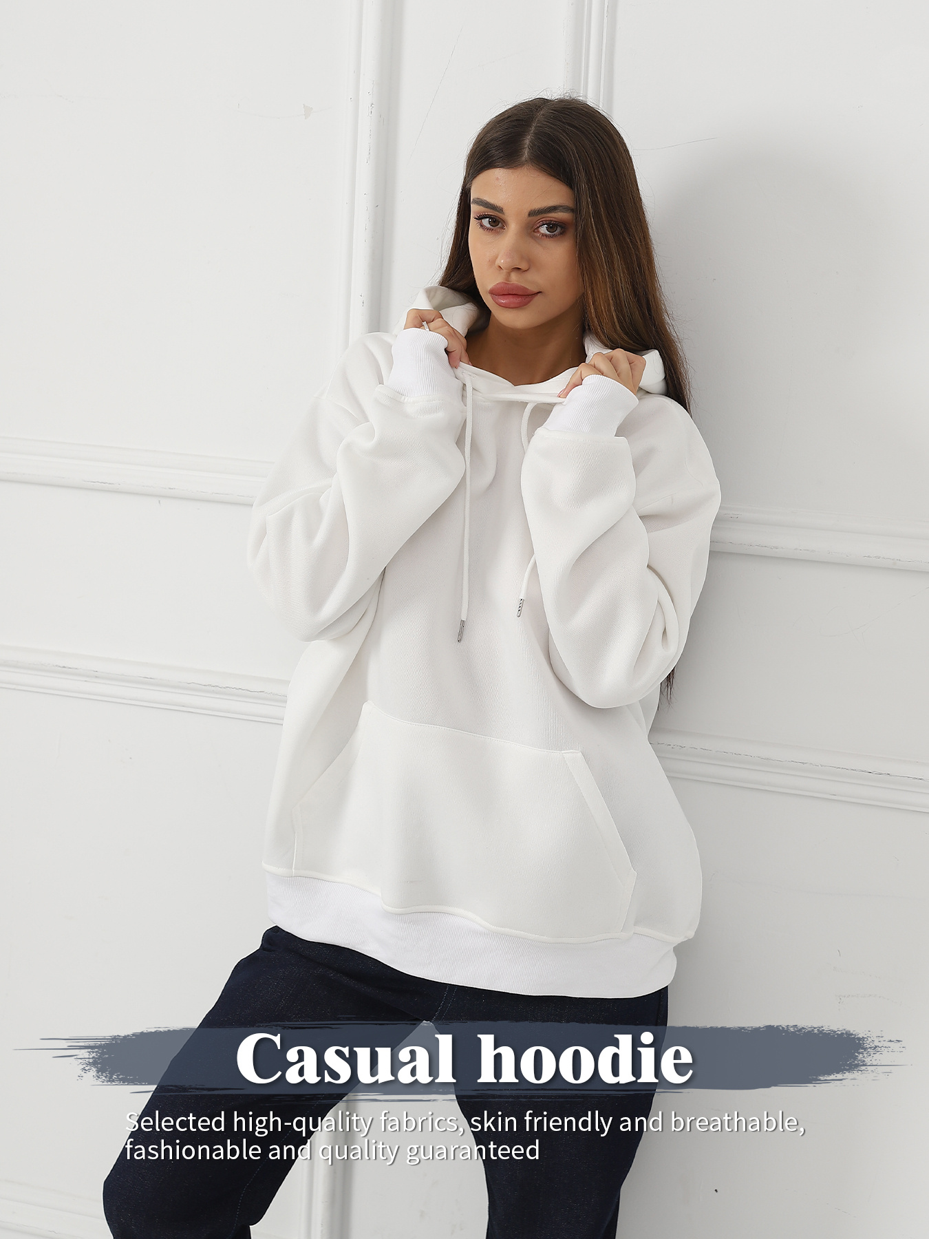 Women's Fashionable Casual Printed Long Sleeved Sweatshirt - Image 7