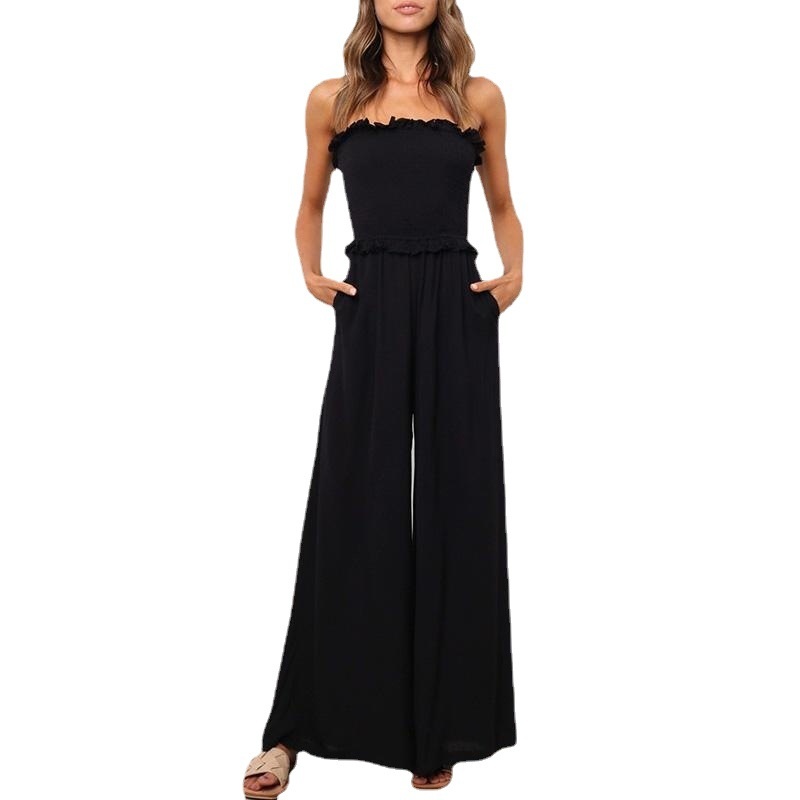 European And American Leisure Loose Sleeveless Jumpsuit - Image 6