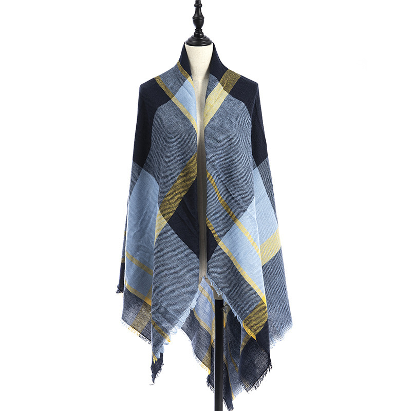 Women's Cashmere-like Plus-sized Double-sided Qicaigei Scarf Shawl - Image 4