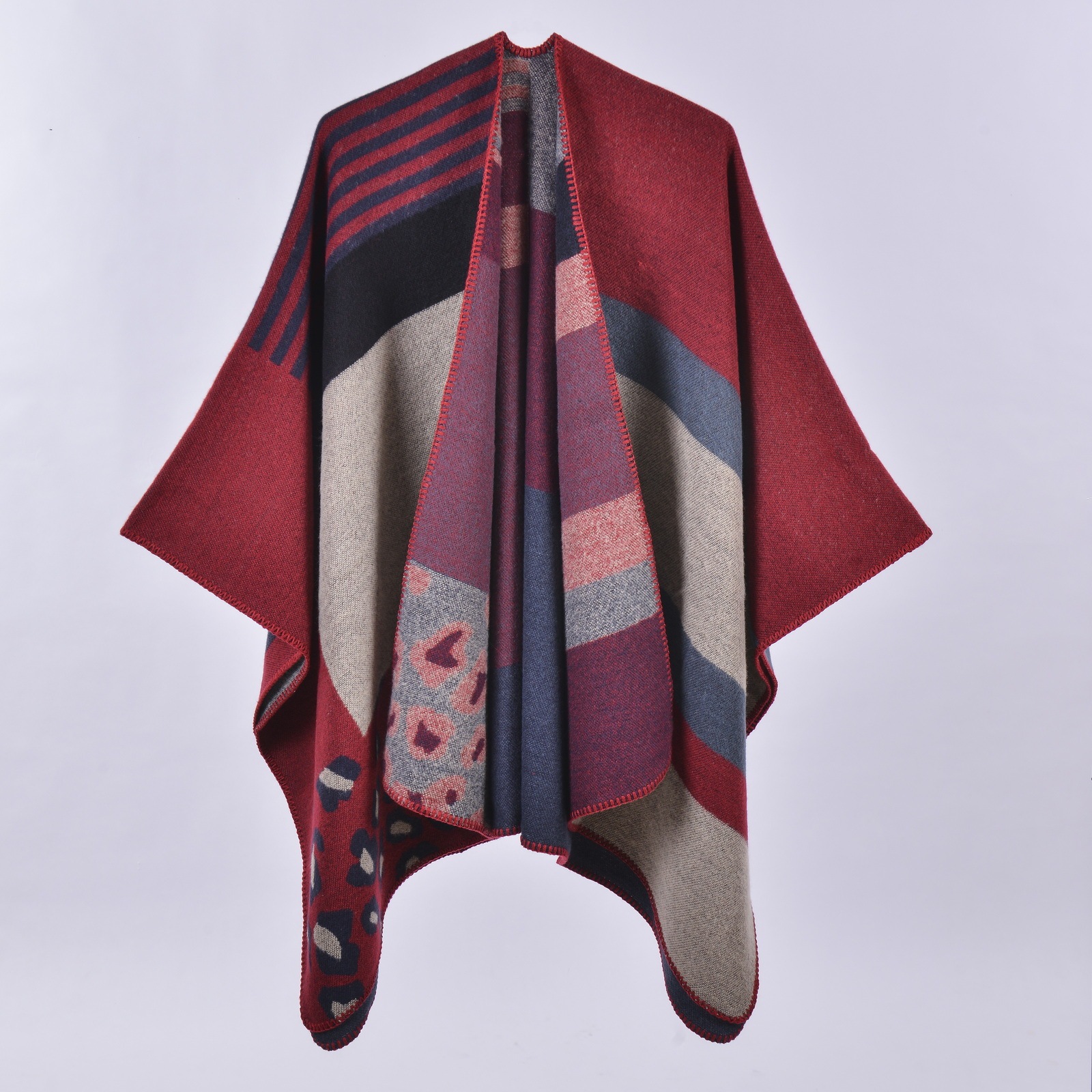 Autumn And Winter Scarf Versatile Lattice Ladies Travel Shawl - Image 7