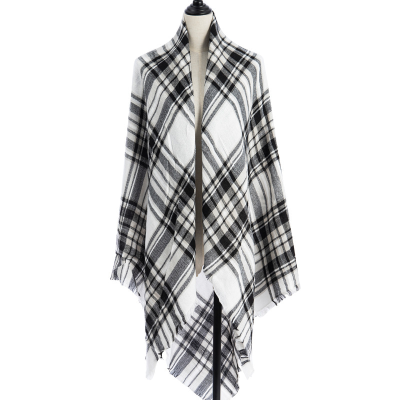 Women's Cashmere-like Plus-sized Double-sided Qicaigei Scarf Shawl - Image 9