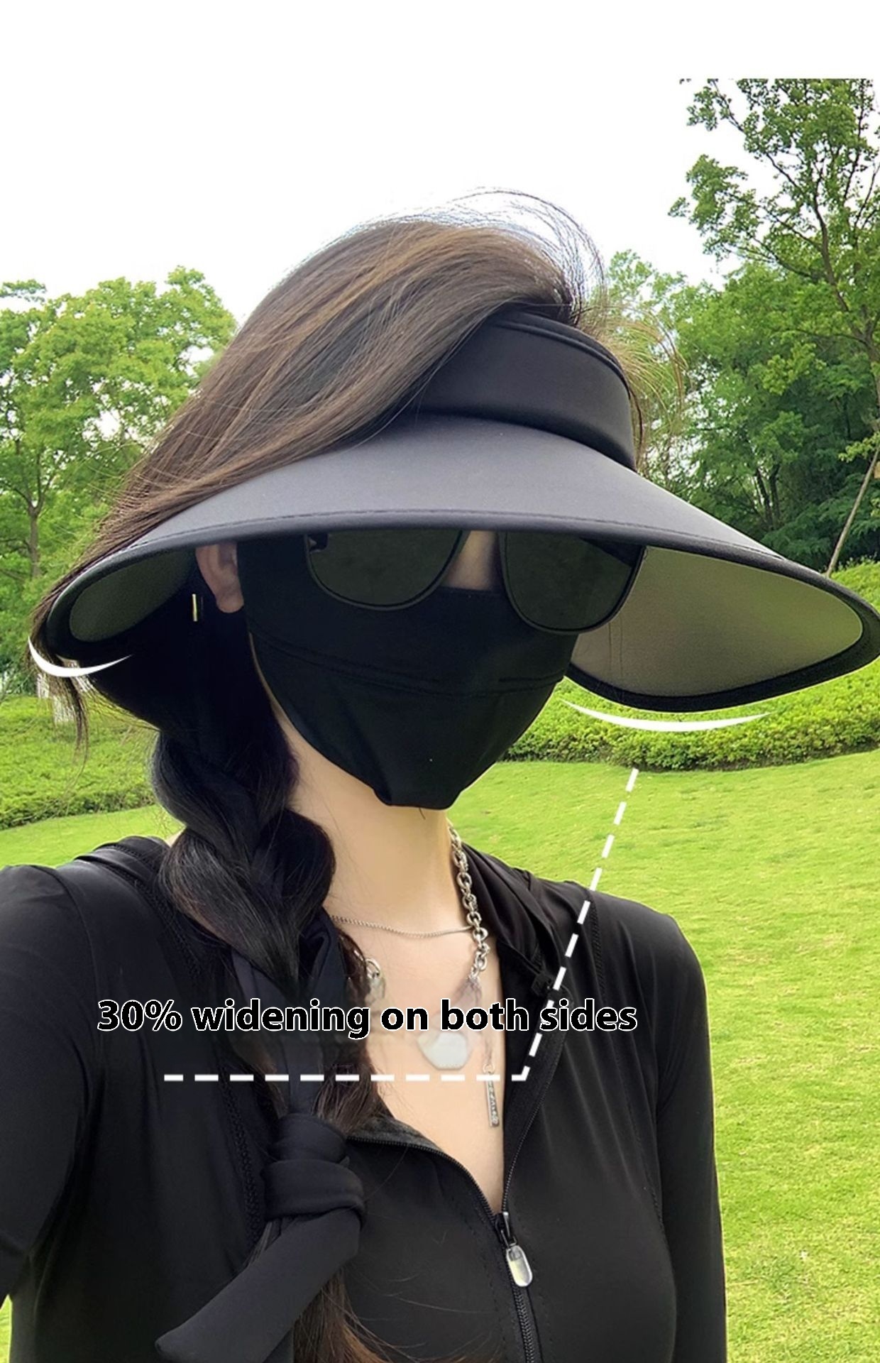 Air Top Sun Protection Hat Female Summer Cycling UV Protection - Image 3