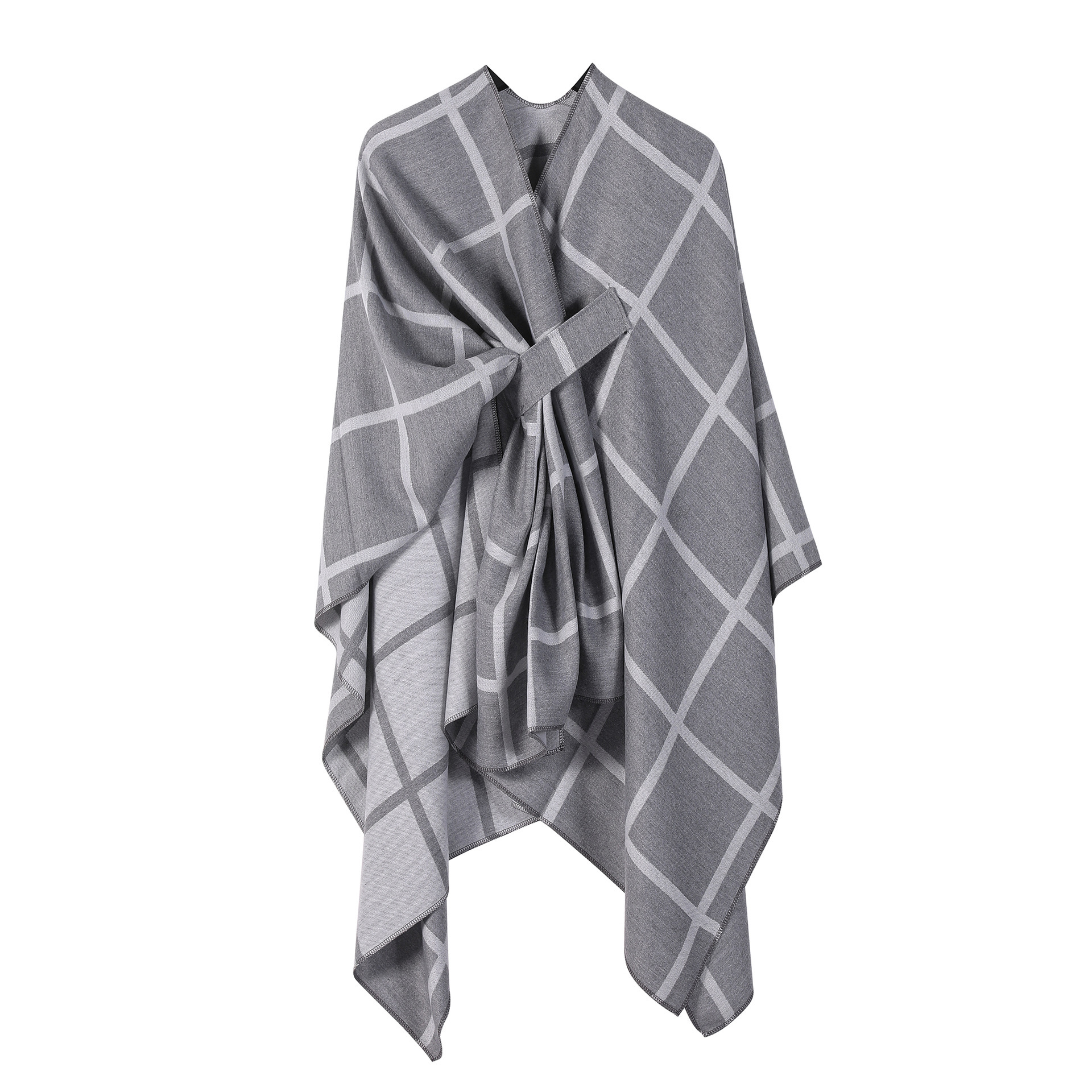 Women's Fashion Gingham Check Warm Scarf - Image 9