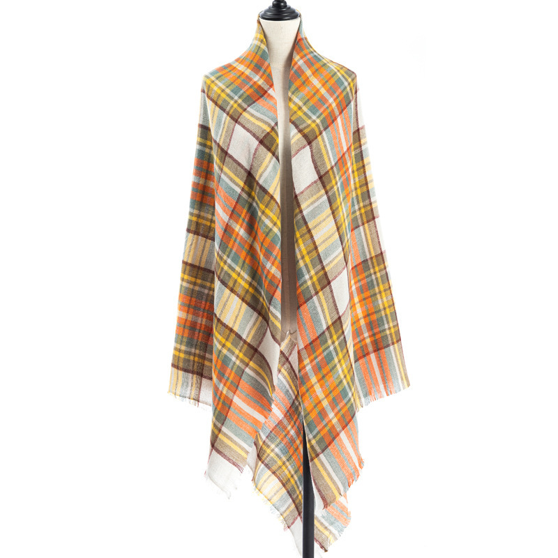 Women's Cashmere-like Plus-sized Double-sided Qicaigei Scarf Shawl - Image 2
