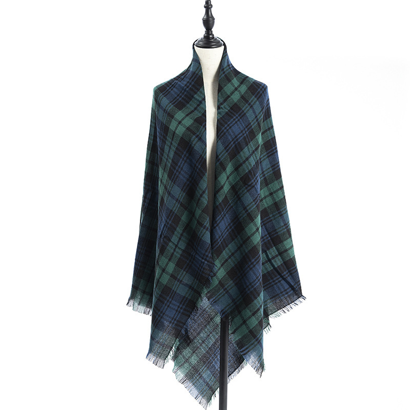 Women's Cashmere-like Plus-sized Double-sided Qicaigei Scarf Shawl - Image 5