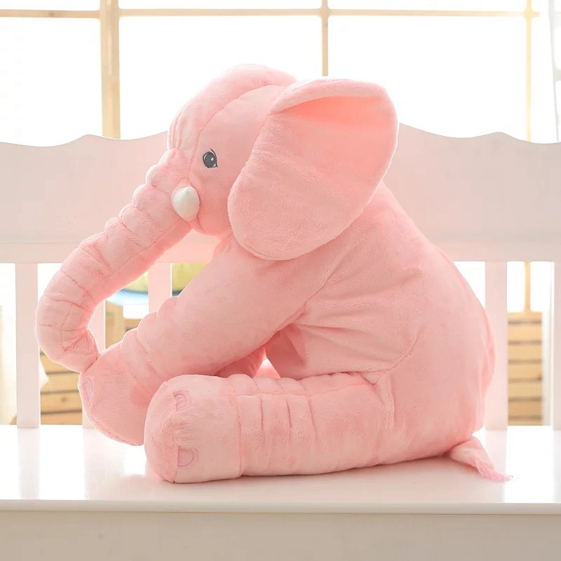 Soft Comfort Elephant Plush Toy Accompany Sleeping Baby Sleep Child Pillow Leather Shell - Image 7