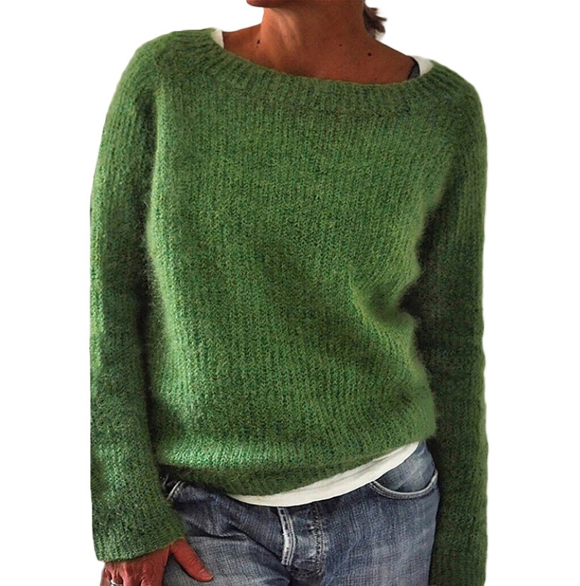 Static version basic sweater knit sweater - Image 7
