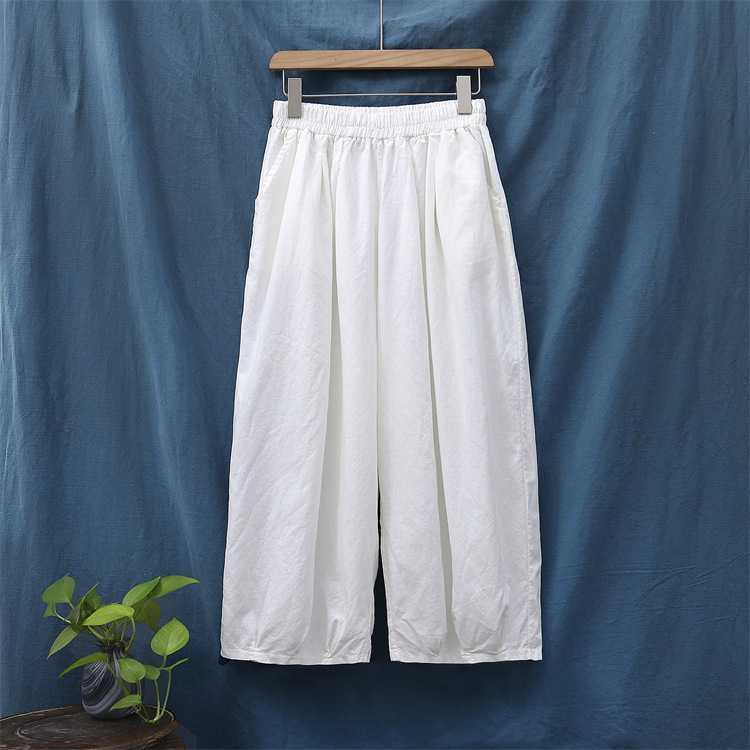 Cotton Linen Women's Sand Washed Linen Bloomers - Image 8