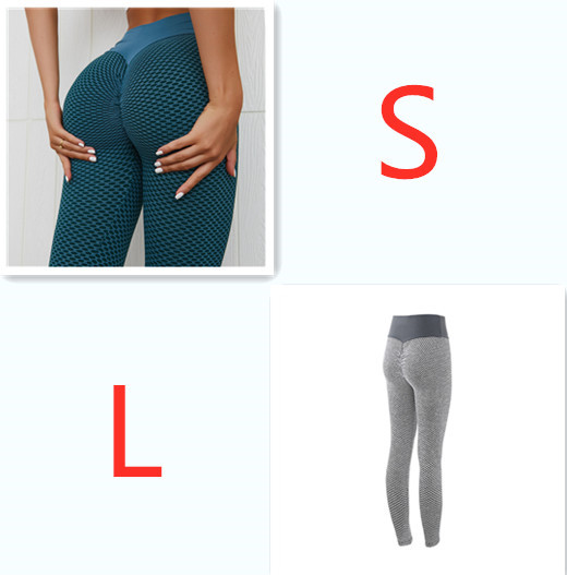 Plaid Leggings Fitness Yoga Pants Women's Seamless High Waist Breathable Gym Leggings - Image 4