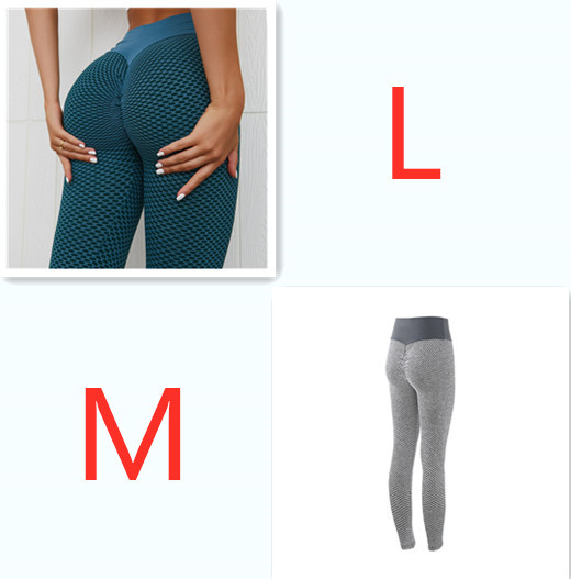 Plaid Leggings Fitness Yoga Pants Women's Seamless High Waist Breathable Gym Leggings - Image 2