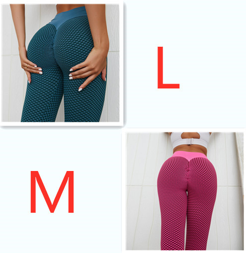 Plaid Leggings Fitness Yoga Pants Women's Seamless High Waist Breathable Gym Leggings - Image 3