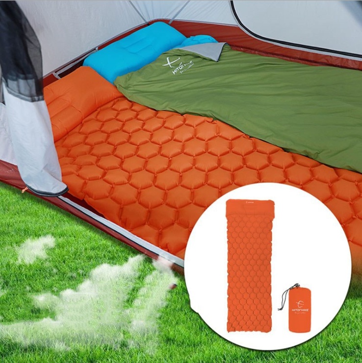 Outdoor Camping Inflatable Honeycomb Mattress Tent Sleeping Mat - Image 8