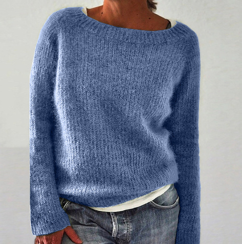 Static version basic sweater knit sweater - Image 10