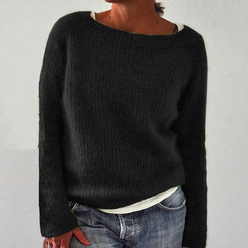 Static version basic sweater knit sweater - Image 8