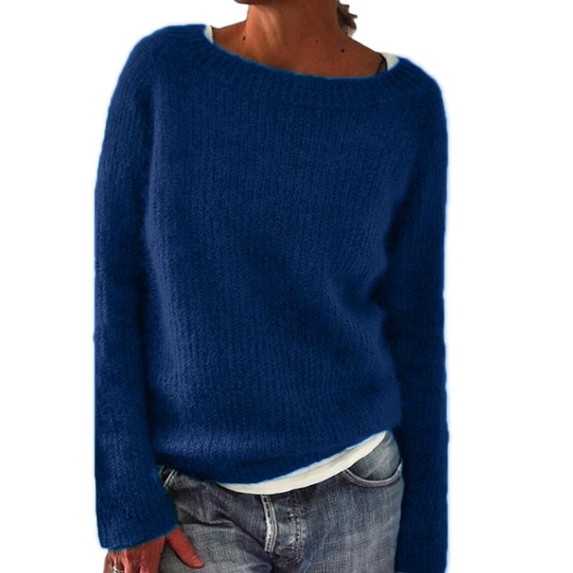 Static version basic sweater knit sweater - Image 4