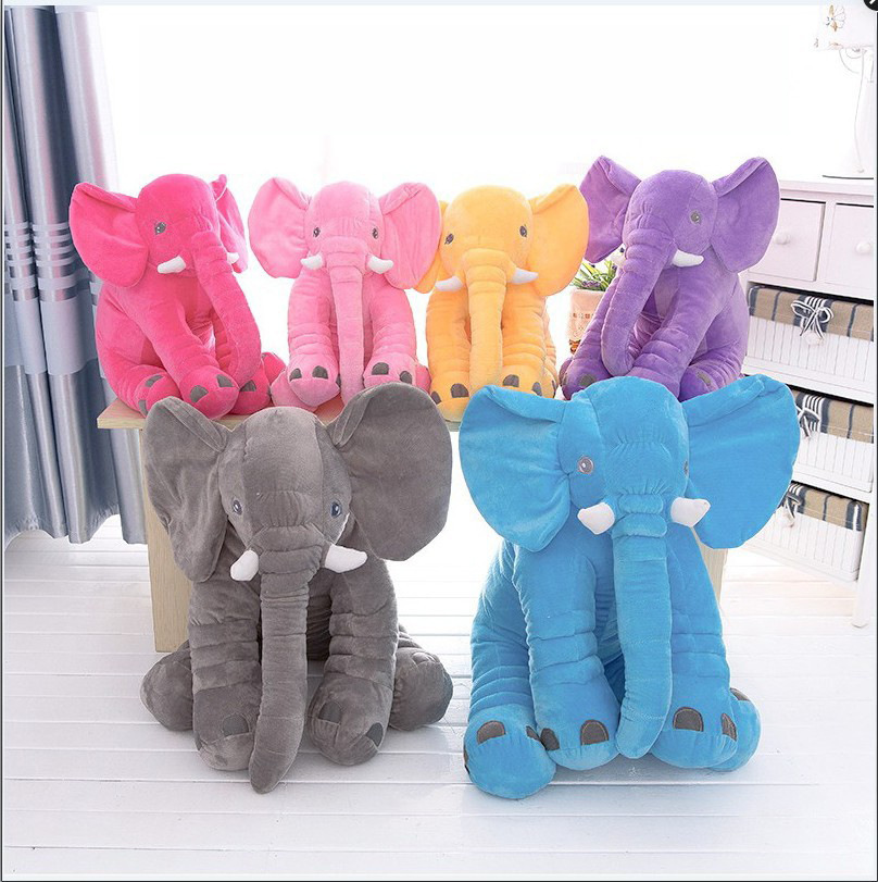 Soft Comfort Elephant Plush Toy Accompany Sleeping Baby Sleep Child Pillow Leather Shell - Image 6