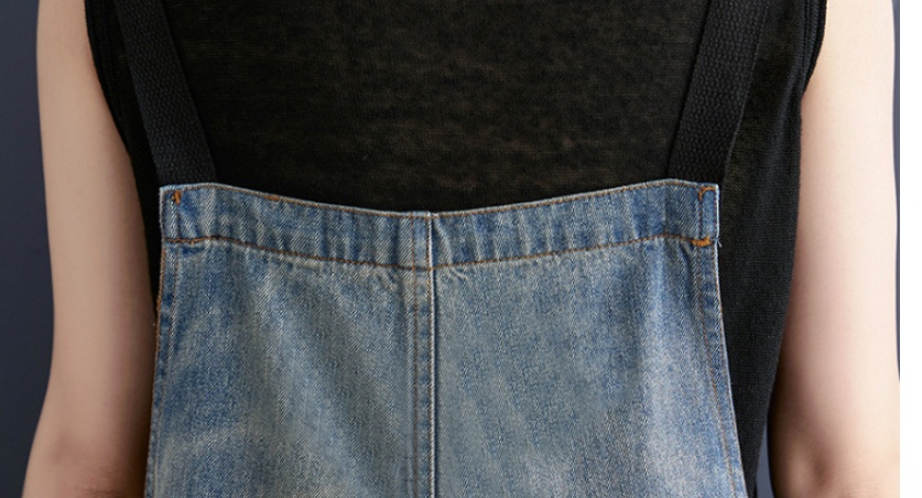 New Literary Large Size Fat Sister Jean Suspenders Female - Image 8