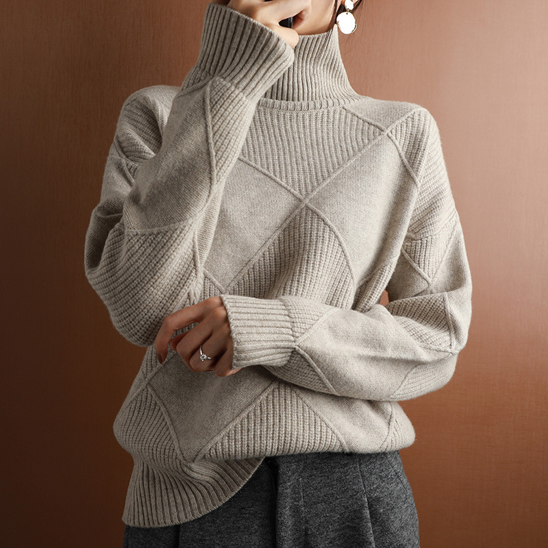 Knitwear Autumn And Winter Long-sleeved Outer Wear Bottoming Shirt - Image 5