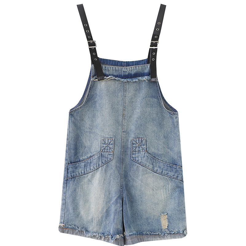 New Literary Large Size Fat Sister Jean Suspenders Female - Image 9