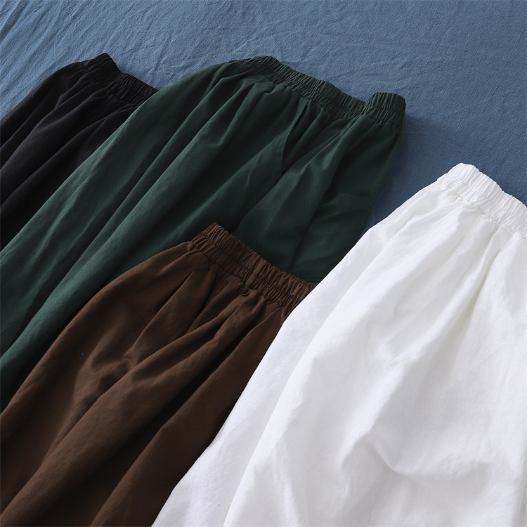 Cotton Linen Women's Sand Washed Linen Bloomers - Image 5