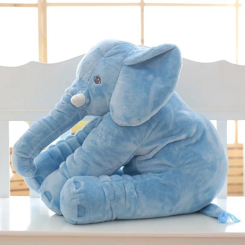 Soft Comfort Elephant Plush Toy Accompany Sleeping Baby Sleep Child Pillow Leather Shell - Image 5